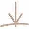 Ekena Millwork Alberta Smooth Timber Gable Bracket, Douglas Fir, 96"W x 56"H x 1 1/2"D x 3 1/2"F, 14/12 Pitch GBW096X56X0204ALB00SDF - alternate 2